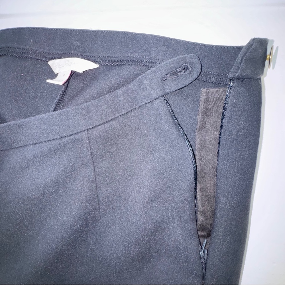 Classic Black Lilly Pulitzer‎ Stretch Pants Size 8 - Picture 6 of 13